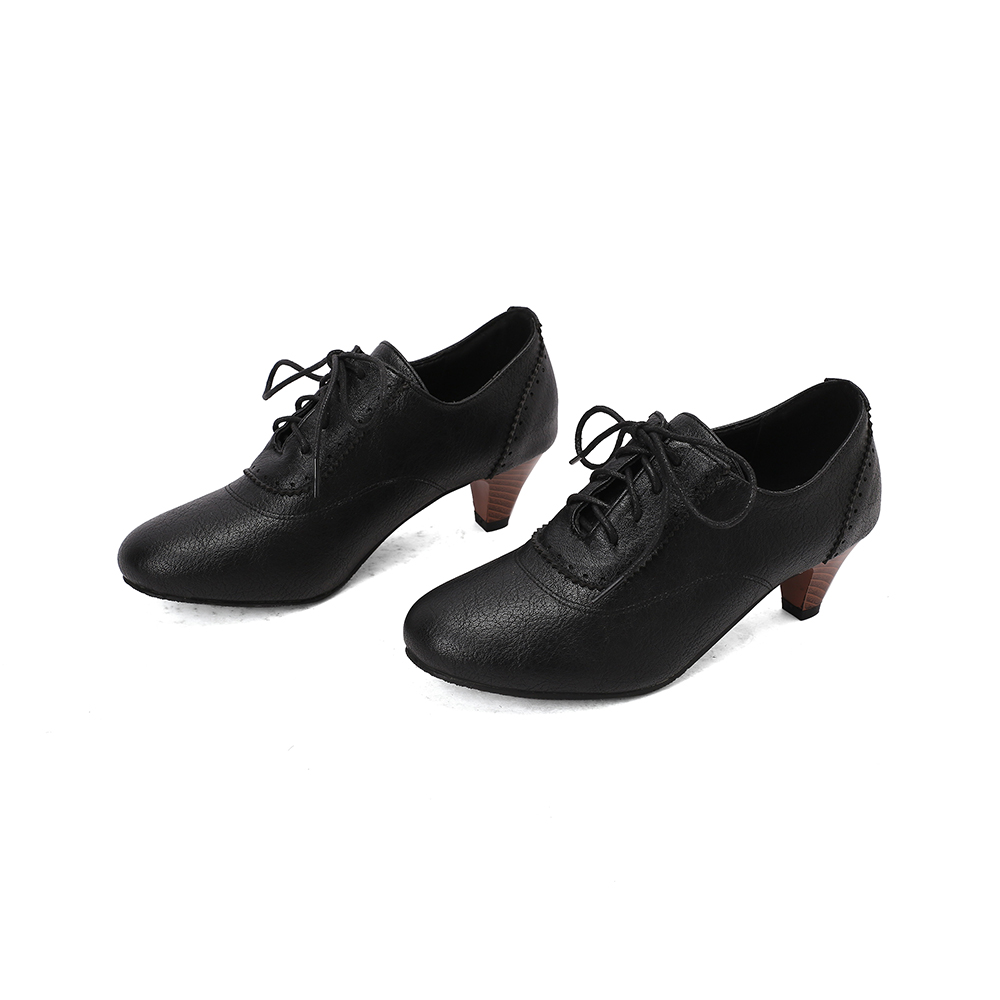새로운 통기성 좋은 갈색과 노란색 여성용 펌프스, 패셔 - Oxford Lace Up Women 리뷰 및 가격